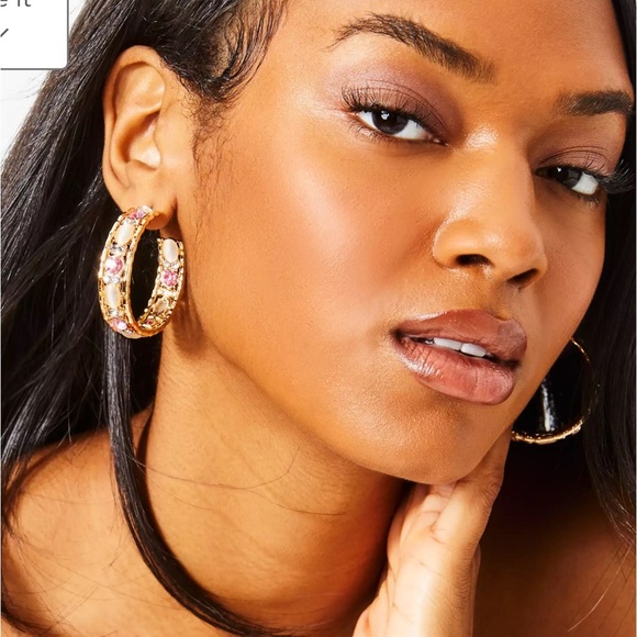 Lilly Pulitzer Via Parigi Hoop Earrings - Picture 3 of 3